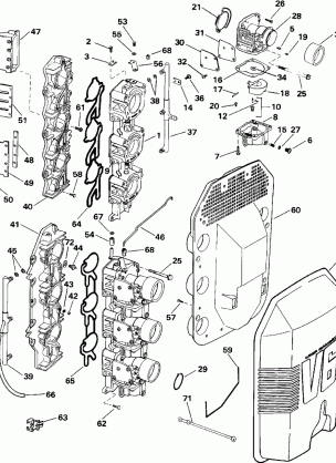 CARBURETOR AND INTAKE MANIFOLD