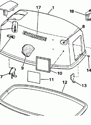 ENGINE COVER - EVINRUDE