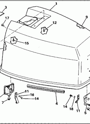 ENGINE COVER - JOHNSON 120-140 MODELS