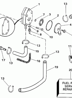 FUEL PUMP - ELECTRIC START MODELS