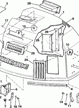 ENGINE COVER - EVINRUDE