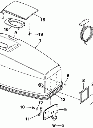 ENGINE COVER - JOHNSON 25-40