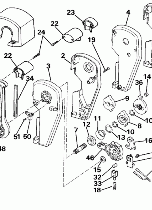 REMOTE CONTROL ASSEMBLY - BINNACLE MOUNT DUAL LEVER