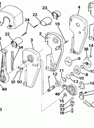 REMOTE CONTROL ASSEMBLY - BINNACLE MOUNT DUAL LEVER