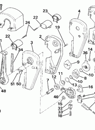 REMOTE CONTROL ASSEMBLY - BINNACLE MOUNT DUAL LEVER