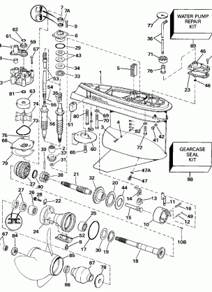 GEARCASE - COUNTER ROTATION