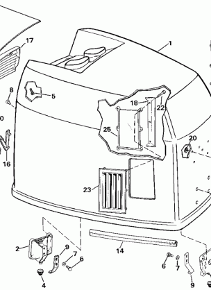 ENGINE COVER - JOHNSON - 200 STL VE200SL