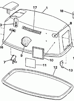 ENGINE COVER - EVINRUDE