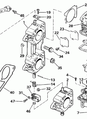 CARBURETOR AND LINKAGE-LATE PRODUCTION