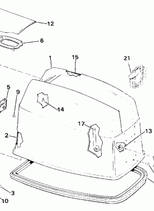 ENGINE COVER - EVINRUDE