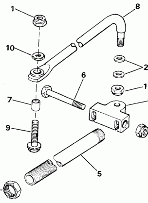 DUAL CABLE STEERING CONN. KIT - PARALLEL ENTRY STL MODELS