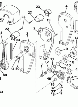 REMOTE CONTROL ASSEMBLY - BINNACLE MOUNT DUAL LEVER