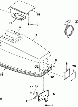 ENGINE COVER - JOHNSON 25-40