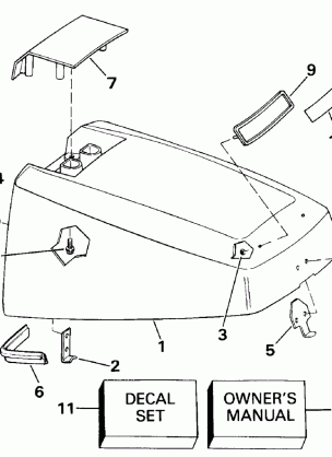 ENGINE COVER - EVINRUDE