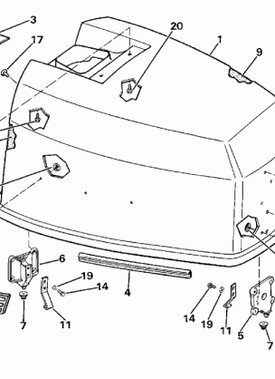 ENGINE COVER - EVINRUDE