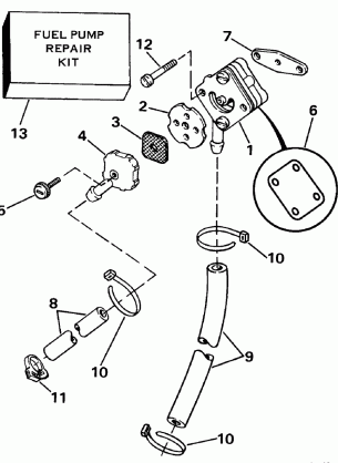 FUEL PUMP - ROPE START MODELS