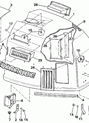 ENGINE COVER - EVINRUDE