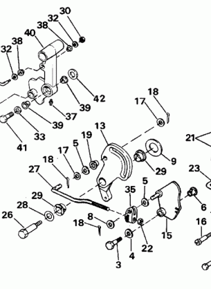 SHIFT & THROTTLE LINKAGE - 60TTL MODELS ONLY