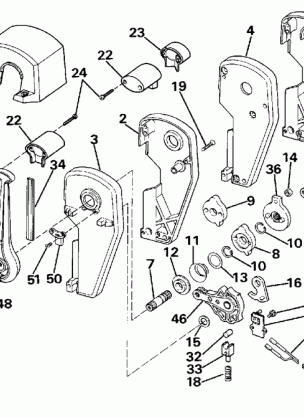 REMOTE CONTROL ASSEMBLY - BINNACLE MOUNT DUAL LEVER