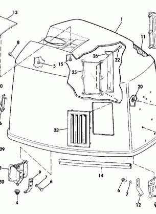 ENGINE COVER - JOHNSON 175STL ONLY