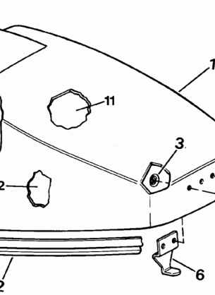 ENGINE COVER - EVINRUDE