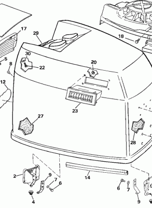 ENGINE COVER - JOHNSON - 185