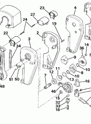 REMOTE CONTROL ASSEMBLY - BINNACLE MOUNT DUAL LEVER