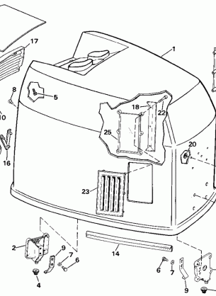 ENGINE COVER - JOHNSON - 200STL