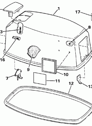 ENGINE COVER - EVINRUDE