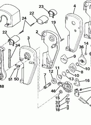 REMOTE CONTROL ASSEMBLY - BINNACLE MOUNT DUAL LEVER