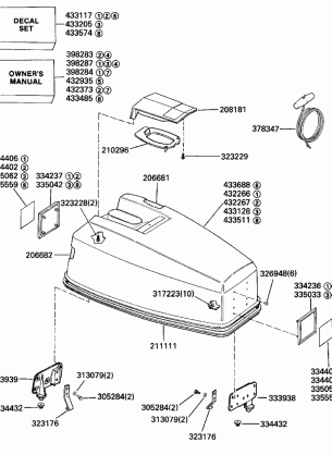 ENGINE COVER - JOHNSON 40