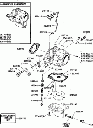 CARBURETOR - ALL 50 MODELS