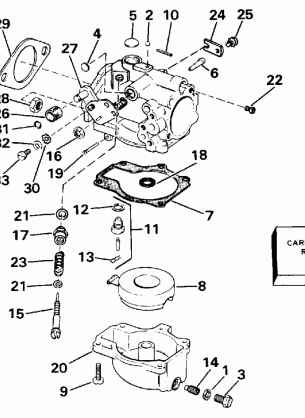 CARBURETOR LATE PRODUCTION