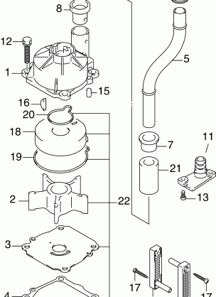 WATER PUMP SN 032267 & Later