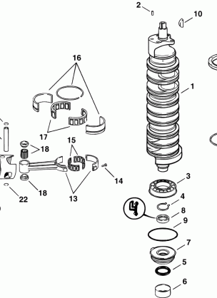 CRANKSHAFT & PISTONS