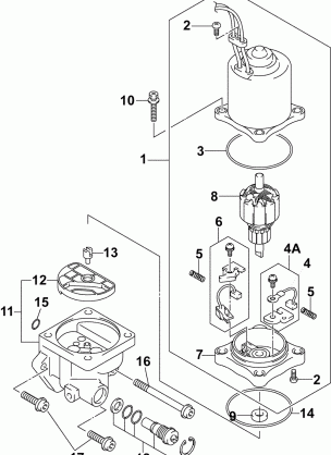 POWER TRIM & TILT ELECTRIC MOTOR