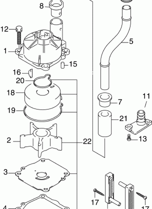 WATER PUMP SN 029195 & Later