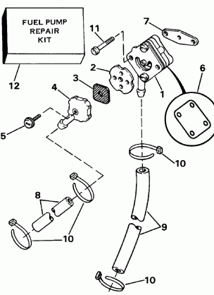 FUEL PUMP - ROPE START MODELS