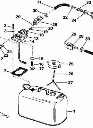 FUEL TANK WITH GAUGE