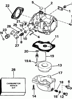 CARBURETOR - ALL 45 MODELS