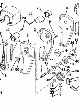 REMOTE CONTROL ASSEMBLY - BINNACLE MOUNT DUAL LEVER