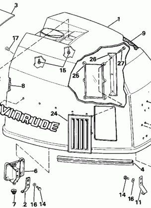 ENGINE COVER - EVINRUDE