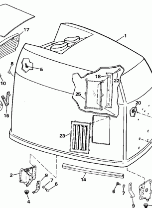 ENGINE COVER - JOHNSON - 200STL