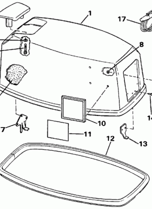 ENGINE COVER - EVINRUDE