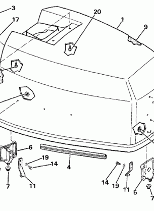 ENGINE COVER - EVINRUDE