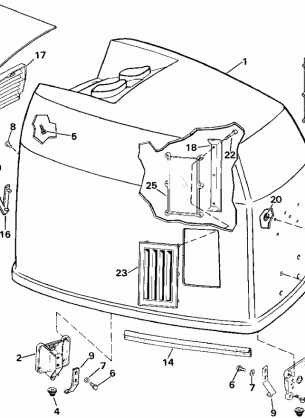 ENGINE COVER - JOHNSON - 200STL