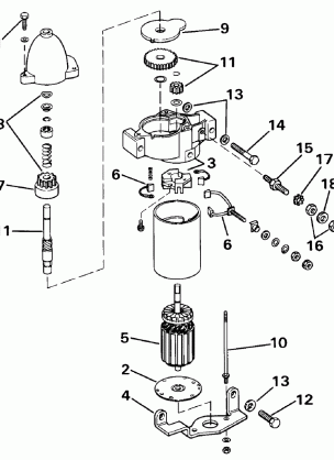 ELECTRIC STARTER BOSCH MODELS 47690-29-M030SM