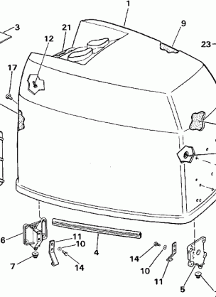 ENGINE COVER - JOHNSON - 200TX / 225