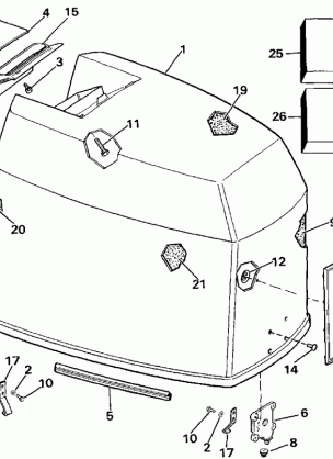 ENGINE COVER - JOHNSON 275 MODELS