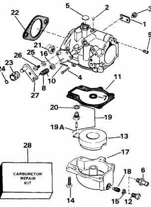 CARBURETOR - ALL 45 MODELS